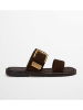 Marc O'Polo Shoes Leren slippers bruin