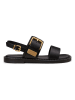 Marc O'Polo Shoes Leder-Sandalen in Schwarz