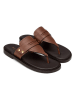 Marc O'Polo Shoes Leren teenslippers lichtbruin