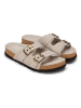 Marc O'Polo Shoes Leren slippers grijs