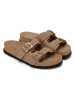 Marc O'Polo Shoes Leder-Pantoletten in Beige