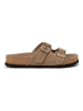 Marc O'Polo Shoes Leder-Pantoletten in Beige