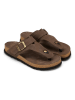 Marc O'Polo Shoes Leren teenslippers bruin
