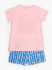 admas Pyjama blauw/lichtroze