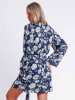 admas Kimono donkerblauw/wit