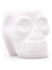 Candle Brothers Kominek zapachowy "Skull" w kolorze białym - wys.15 x Ø 14 cm