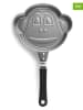 Ibili 2er-Set: Bratpfannen "Monkey Shape" in Silber/ Schwarz - (L)16 x (B)16 cm
