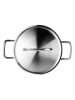 Ibili 2-delige set: roestvrijstalen pan met deksel "Ebbe" - Ø 20 cm