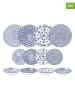 Ibili 12-delig tafelservies "Armonia" blauw/wit