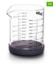 Ibili 2er-Set: Mini-Messbecher in Transparent/ Schwarz - 100 ml