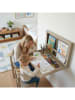 Smarto Metallico Kinder-Klappschreibtisch in Beige - (B)60 x (H)40 x (T)4 cm