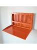 Smarto Metallico Kinder-Klappschreibtisch in Orange - (B)60 x (H)40 x (T)4 cm