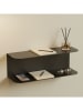 Smarto Metallico Wandmeubel zwart - (B)35 x (H)12 x (D)12 cm