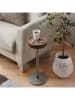 Smarto Metallico Beistelltisch in Braun/ Grau - (H)65 x Ø 16 cm