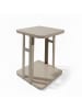 Smarto Metallico Stolik w kolorze beżowym - 42 x 58 x 42 cm
