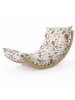 Smarto Metallico Leżak bujany w kolorze beżowym ze wzorem - 130 x 90 x 65 cm