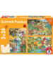 Schmidt Spiele 3x 24tlg. Puzzle "Spaß mit den Dinosauriern" - ab 3 Jahren