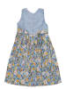 Deux ans de vacances Kleid in Hellblau/ Bunt