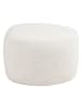House Nordic Pouf "Hilo" in Weiß - (B)55 x (H)40 x (T)39 cm