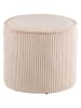 House Nordic Poef "Taupo" beige - (H)35 x Ø 40 cm
