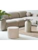 House Nordic Poef "Taupo" beige - (H)35 x Ø 40 cm