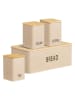 House Nordic 4-delige set: broodtrommel met opslagdozen "Tula" beige