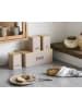 House Nordic 4-delige set: broodtrommel met opslagdozen "Tula" beige