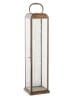 House Nordic Laterne "Herslev" in Braun/ Transparent - (B)12 x (H)49 x (T)12 cm