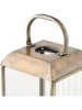 House Nordic Laterne "Herslev" in Braun/ Transparent - (B)12 x (H)49 x (T)12 cm