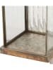 House Nordic Laterne "Herslev" in Braun/ Transparent - (B)12 x (H)49 x (T)12 cm