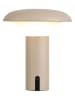House Nordic Lampa stołowa LED "Ramsey" w kolorze beżowym - wys. 21,5 x Ø 18 cm