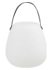 House Nordic Led-buitenlamp "Derry" wit/zwart - (H)20,5 x Ø 21 cm