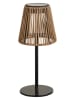 House Nordic Ledsolarlantaarn "Salford" lichtbruin/zwart - (H)30,5 x Ø 13,5 cm