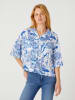 Wrangler Bluse in Blau/ Weiß