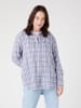 Wrangler Blouse blauw/wit