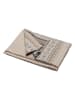 David Fussenegger Leinenplaid "Lino - nordische Bordüre" in Beige