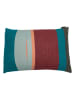 David Fussenegger Kissenhülle "Silvretta - Colorblock" in Petrol/ Bordeaux