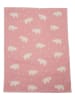 David Fussenegger Decke "Lena - Nashörner" in Rosa/ Creme