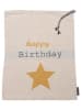 David Fussenegger Beutel "Happy Birthday" in Beige