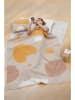 David Fussenegger Kussenhoes "Nova - Pinselstruktur Abstrakt" beige/geel