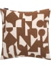 David Fussenegger Poszewka "Silvretta - Abstrakt" w kolorze kremowo-jasnobrązowym na poduszkę