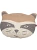 David Fussenegger Kissen "Juwel - Waschbär" in Beige/ Creme/ Grau