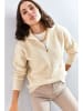 Bianco Lucci Sweter w kolorze kremowym