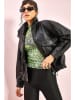 Bianco Lucci Kunstlederjacke in Schwarz