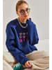 Bianco Lucci Sweatshirt donkerblauw/roze
