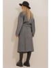 Trend Alaçatı Stili Płaszcz przejściowy w kolorze szarym