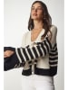 Happiness Istanbul Cardigan in Beige/ Schwarz