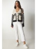 Happiness Istanbul Cardigan in Beige/ Schwarz