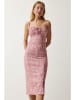 Happiness Istanbul Jurk lichtroze/wit