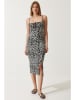 Happiness Istanbul Sukienka w kolorze czarno-białym